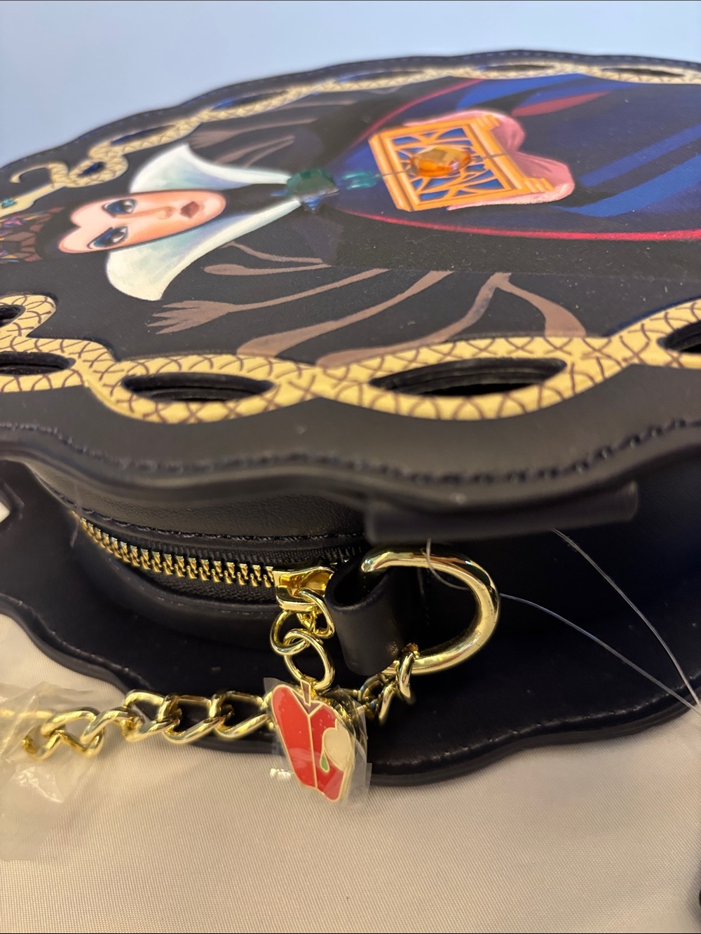 Disney Evil Queen Navy, Black and Gold Decorative Crossbody - Picture 9 of 16